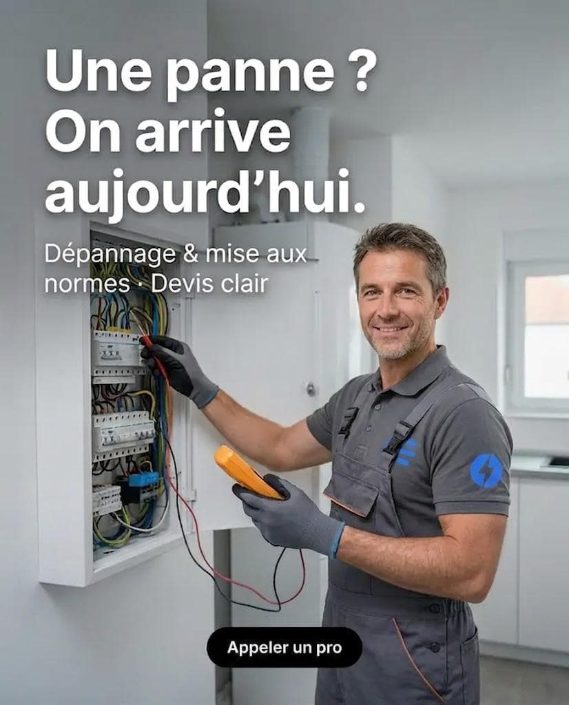 Créative publicitaire pour un électricien