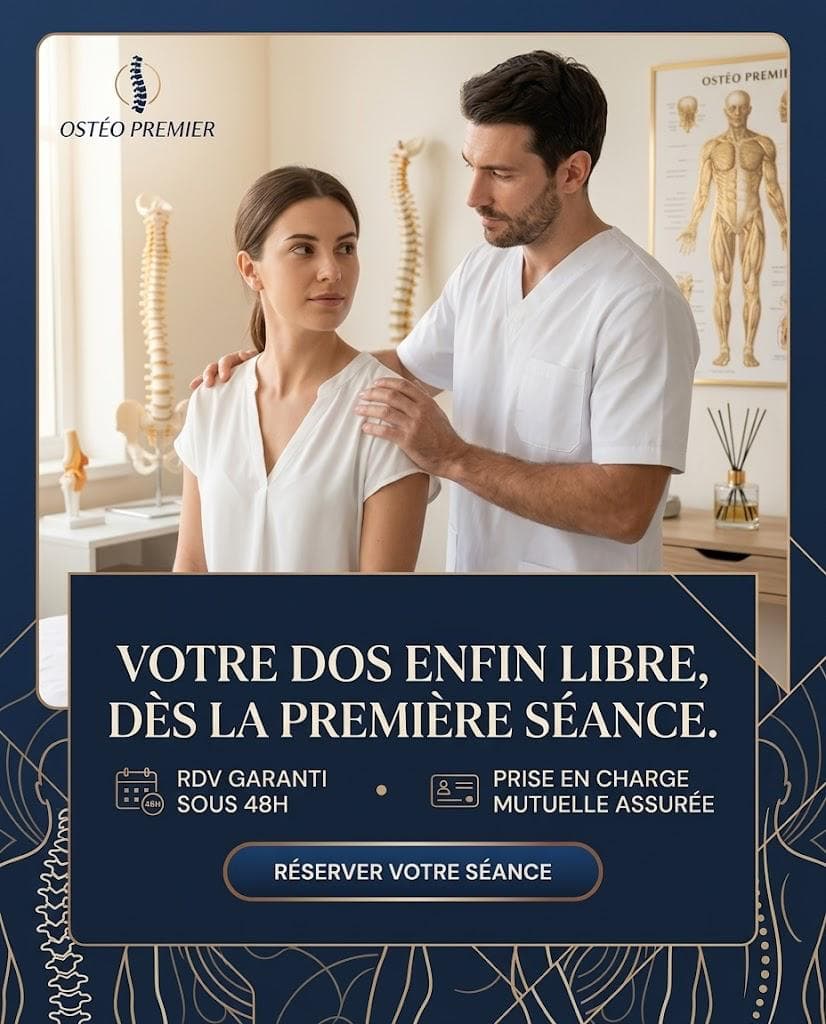 Créative publicitaire pour un ostéopathe