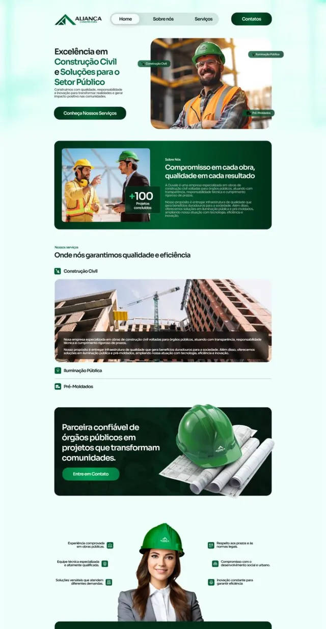 Aperçu du site Aliança