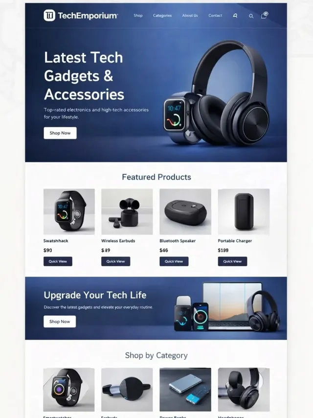 Aperçu du site TechEmporium